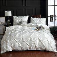 HKM-678867 Washed Ice Silk Quilt Cover Set - 3-Piece Bedding Ensemble for 1.8m Bed