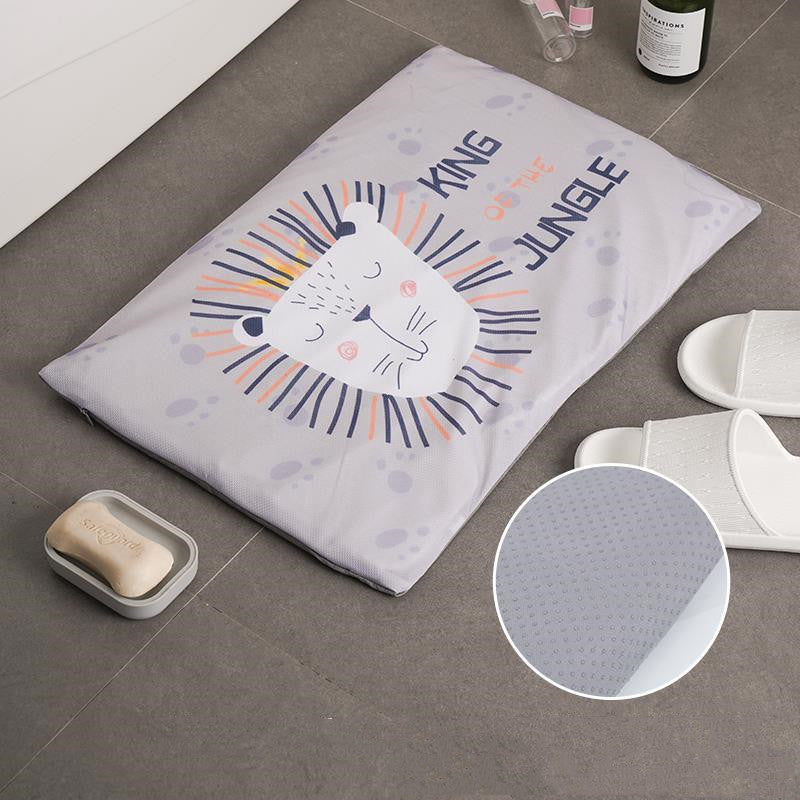 HKM-678931 Diatomite Soft Foot Pad Bathroom Mat - Absorbent, Quick Drying, Antiskid, Comfort 55x35cm