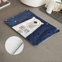 HKM-678931 Diatomite Soft Foot Pad Bathroom Mat - Absorbent, Quick Drying, Antiskid, Comfort 55x35cm