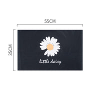 HKM-678931 Diatomite Soft Foot Pad Bathroom Mat - Absorbent, Quick Drying, Antiskid, Comfort 55x35cm