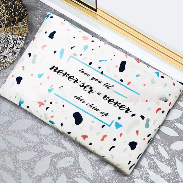 HKM-678931 Diatomite Soft Foot Pad Bathroom Mat - Absorbent, Quick Drying, Antiskid, Comfort 55x35cm