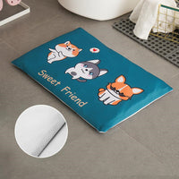 HKM-678931 Diatomite Soft Foot Pad Bathroom Mat - Absorbent, Quick Drying, Antiskid, Comfort 55x35cm