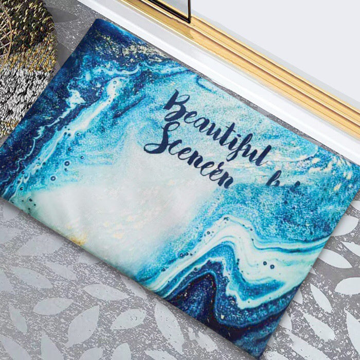 HKM-678931 Diatomite Soft Foot Pad Bathroom Mat - Absorbent, Quick Drying, Antiskid, Comfort 55x35cm
