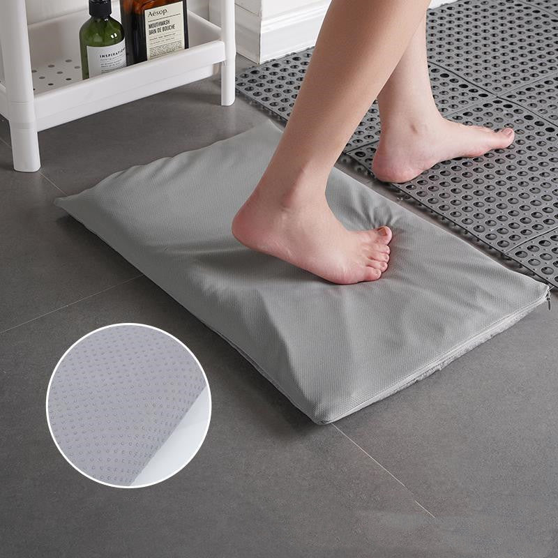 HKM-678931 Diatomite Soft Foot Pad Bathroom Mat - Absorbent, Quick Drying, Antiskid, Comfort 55x35cm