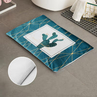 HKM-678931 Diatomite Soft Foot Pad Bathroom Mat - Absorbent, Quick Drying, Antiskid, Comfort 55x35cm