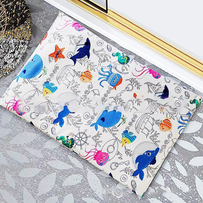 HKM-678931 Diatomite Soft Foot Pad Bathroom Mat - Absorbent, Quick Drying, Antiskid, Comfort 55x35cm