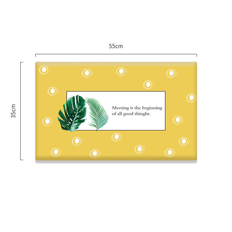 HKM-678931 Diatomite Soft Foot Pad Bathroom Mat - Absorbent, Quick Drying, Antiskid, Comfort 55x35cm