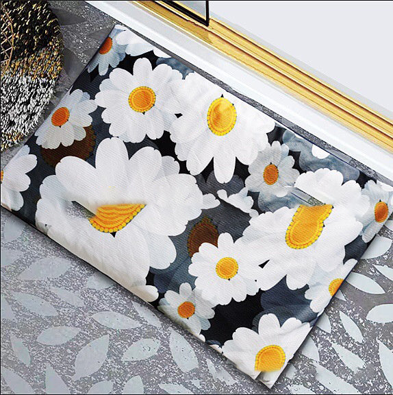 HKM-678931 Diatomite Soft Foot Pad Bathroom Mat - Absorbent, Quick Drying, Antiskid, Comfort 55x35cm