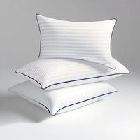 HKM-678995 Adjustable Cotton Bed Pillow with Natural Filling and Breathable Cover