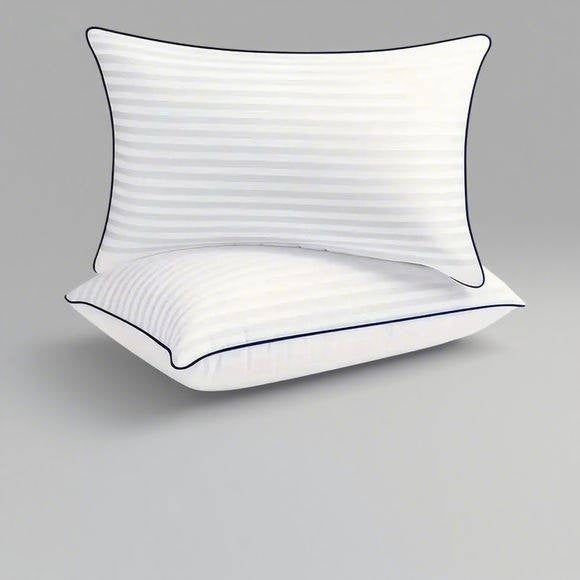 HKM-678995 Adjustable Cotton Bed Pillow with Natural Filling and Breathable Cover