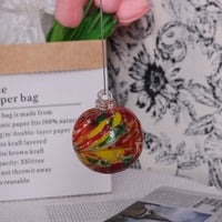 HKM-678995 Hand-blown Transparent Glass Ball Christmas Ornaments - Set of 6 or 12, 6cm Diameter