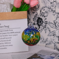 HKM-678995 Hand-blown Transparent Glass Ball Christmas Ornaments - Set of 6 or 12, 6cm Diameter