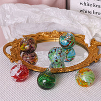 HKM-678995 Hand-blown Transparent Glass Ball Christmas Ornaments - Set of 6 or 12, 6cm Diameter