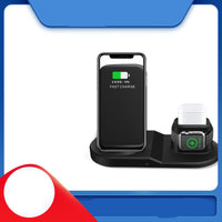 HKM-679059 Vertical Wireless Charger with Type-C Interface for Earphones, Smartwatch, and Mobile Phone - Model OJD-45