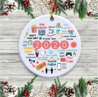 HKM-679315 Ceramic and Plexiglass Christmas Tree Pendant Accessory Set with Gift Box