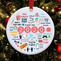 HKM-679315 Ceramic and Plexiglass Christmas Tree Pendant Accessory Set with Gift Box