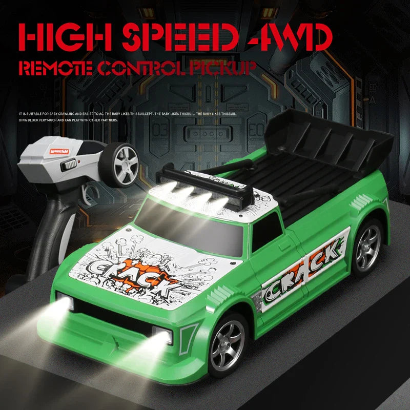 HKM-679443 Drift Flash Remote Control Sports Car Toy for Kids, 1/16 Scale, Electric Powered, Indoor-Outdoor Fun