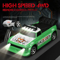 HKM-679443 Drift Flash Remote Control Sports Car Toy for Kids, 1/16 Scale, Electric Powered, Indoor-Outdoor Fun