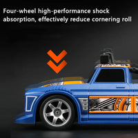 HKM-679443 Drift Flash Remote Control Sports Car Toy for Kids, 1/16 Scale, Electric Powered, Indoor-Outdoor Fun