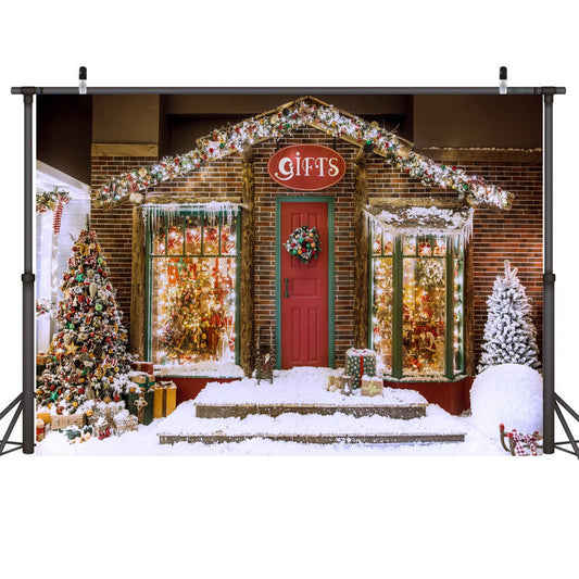 HKM-679635 Christmas-Themed Photography Backdrop, 210x150cm Photo Cloth, Lightweight Design