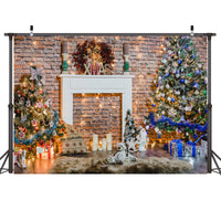 HKM-679635 Christmas-Themed Photography Backdrop, 210x150cm Photo Cloth, Lightweight Design