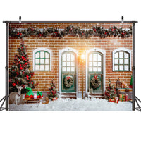 HKM-679635 Christmas-Themed Photography Backdrop, 210x150cm Photo Cloth, Lightweight Design