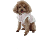 HKM-679635 Plush Warm Dog Vest with Fur Collar for Cozy Casual Wear