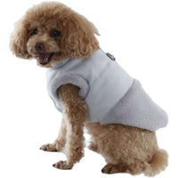 HKM-679635 Plush Warm Dog Vest with Fur Collar for Cozy Casual Wear