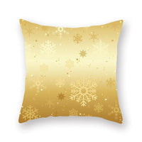 HKM-679699 Nordic Christmas Golden Pillow Cover - 45x45cm Polyester Cushion Case