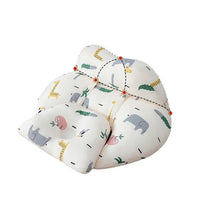 HKM-679827 Blue Bamboo Fiber Breastfeeding Pillow with Guardrail for Infants 1-3 Years