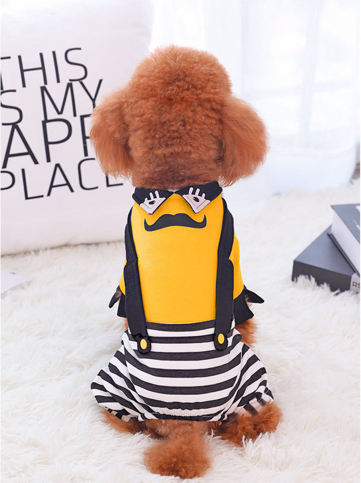 HKM-679891 Cozy Cotton-Polyester Blend Four-Legged Winter Outfit for Pets