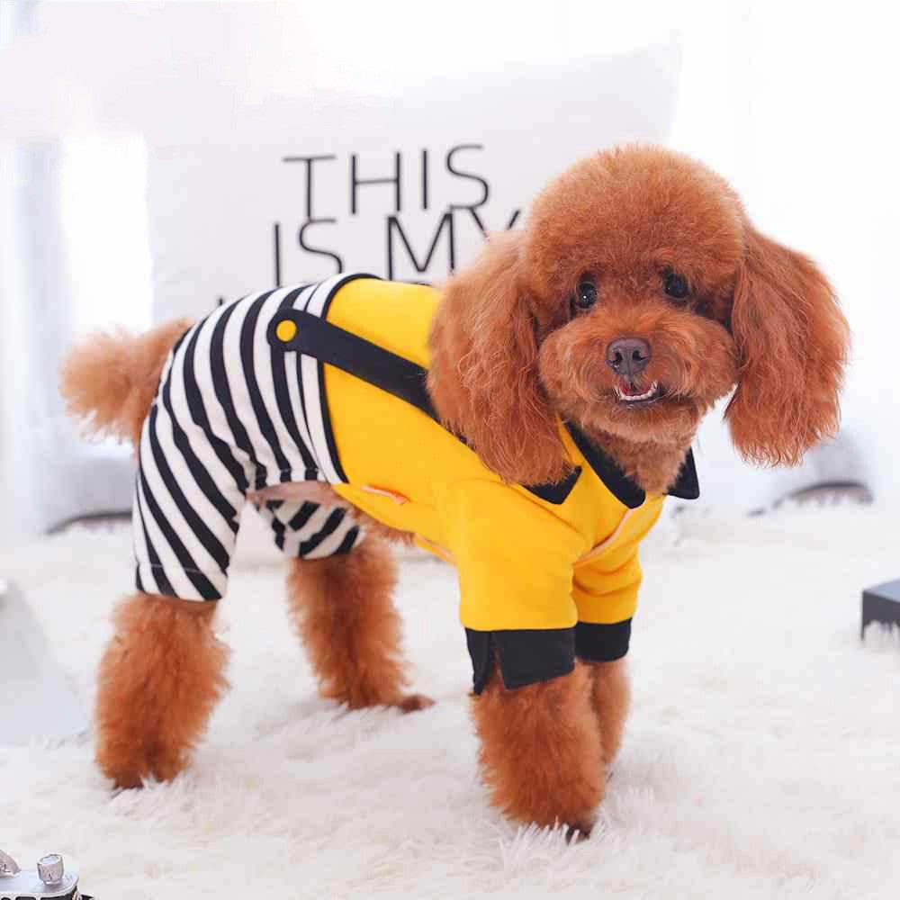 HKM-679891 Cozy Cotton-Polyester Blend Four-Legged Winter Outfit for Pets