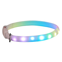 HKM-680019 LED Safety Glow Dog and Cat Collar – Adjustable, USB Rechargeable, Waterproof Night Visibility Accessory