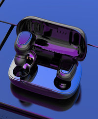 HKM-680083 Bluetooth 5.0 Sports Mini In-Ear Headphones with 8mm Copper Ring Speakers and 120H Standby Time