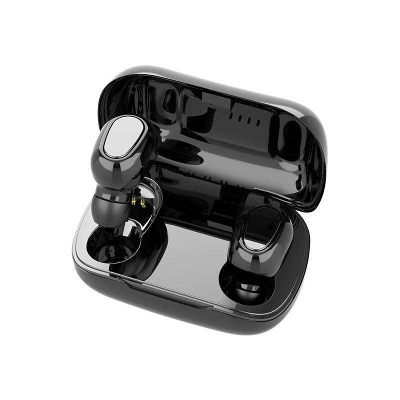 HKM-680083 Bluetooth 5.0 Sports Mini In-Ear Headphones with 8mm Copper Ring Speakers and 120H Standby Time
