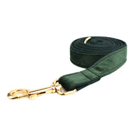 HKM-680211 Velvet Fabric Dog Collar with Accessories – Adjustable, Includes Leash, Vest, Bow, Flower, and Poop Bag