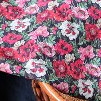 HKM-680339 Romantic Saffron Floral Cotton Twill Fabric - 1M x 1.45M