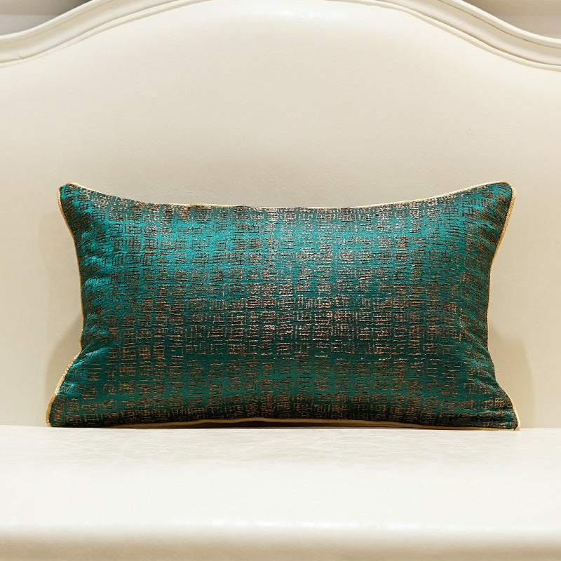 HKM-680403 Modern Luxury Geometric Jacquard Pillow Cushion Cover - Available in Multiple Sizes and Unique Designs