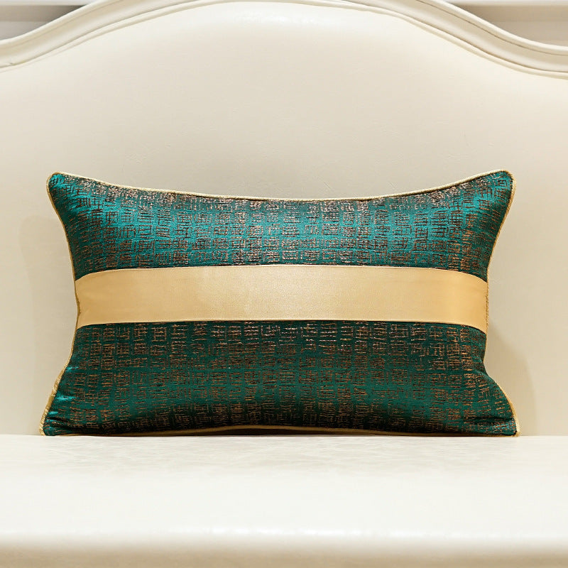 HKM-680403 Modern Luxury Geometric Jacquard Pillow Cushion Cover - Available in Multiple Sizes and Unique Designs