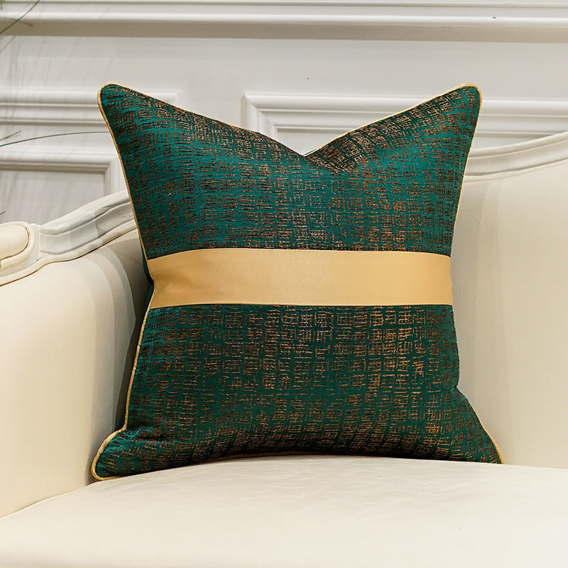 HKM-680403 Modern Luxury Geometric Jacquard Pillow Cushion Cover - Available in Multiple Sizes and Unique Designs