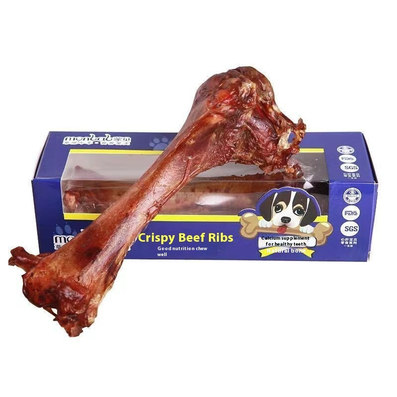 HKM-680467 Long-Lasting Beef Marrow Bone Dog Snacks - Molar Chew Sticks in Small, Medium, Large Sizes