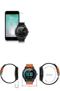 HKM-680531 Smart Touch Screen Bracelet for Heart Rate & Blood Pressure Monitoring - Compatible with Android & iOS