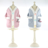 HKM-680595 Comfortable Acrylic Dog Sweater - Two-Legged Clothing in Pink and Blue