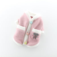 HKM-680595 Comfortable Acrylic Dog Sweater - Two-Legged Clothing in Pink and Blue