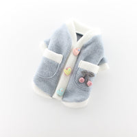 HKM-680595 Comfortable Acrylic Dog Sweater - Two-Legged Clothing in Pink and Blue