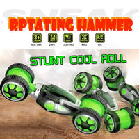 HKM-680595 Remote Control 4CH Stunt Car Toy - 2.4G Spinning Twist Vehicle for Indoor and Outdoor Fun