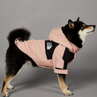 HKM-680659 Windproof Rainproof Pink Large Dog Raincoat Shell Jacket for All Sizes