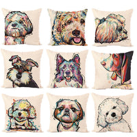 HKM-680723 White Polyester Peach Skin Cushion Cover 45cm x 45cm, Easy to Clean, Fashion Design