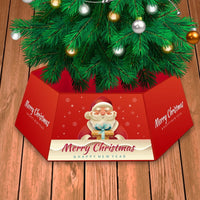 HKM-680787 Christmas Tree Skirt in Non-Woven Fabric - 40x25cm, Various Colors