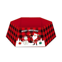 HKM-680787 Christmas Tree Skirt in Non-Woven Fabric - 40x25cm, Various Colors